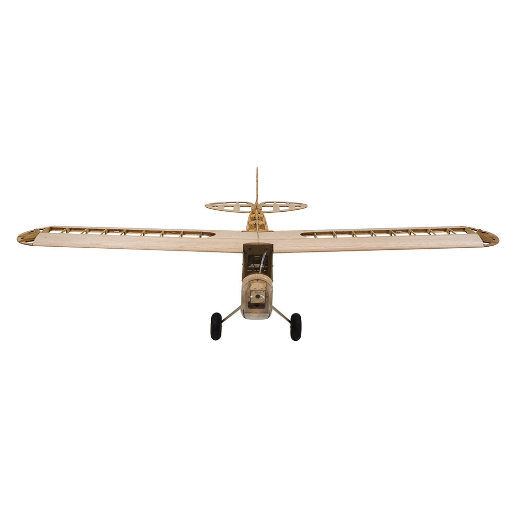 dancing wings hobby s08 piper j3 cub 1180 mm spanwijdte balsahout rc vliegtuig kit / kit + power combo