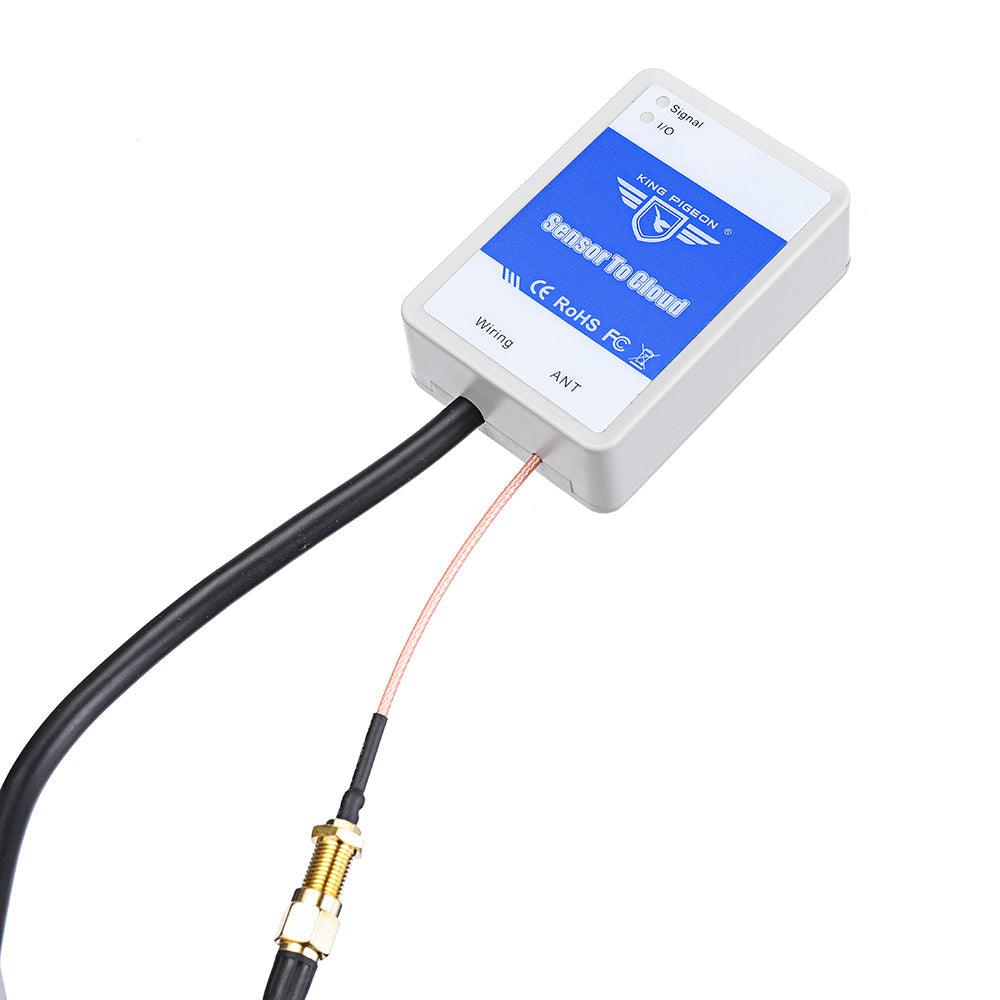 king pigeon iot 105 + ds18b20 gsm/gprs modbus rtu over tcp 1-weg ds18b20 temperatuursensor ingangssensor naar cloud-apparaat