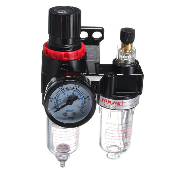 g1/4 in-line luchtcompressor filter regulator gauge trap olie water regulator)