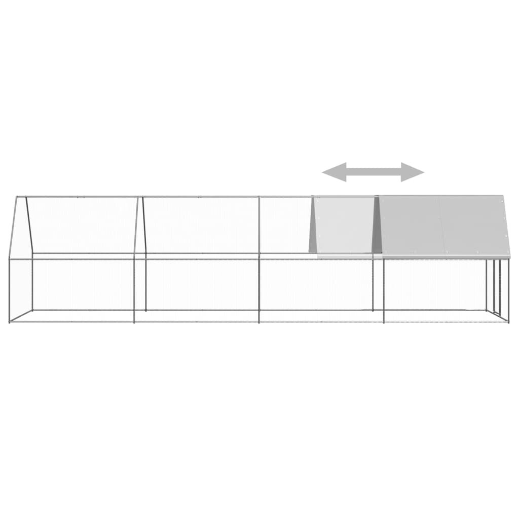 buiten kippenkooi 6.6 inch x26.2 inch x6.6 inch  gegalvaniseerd staal