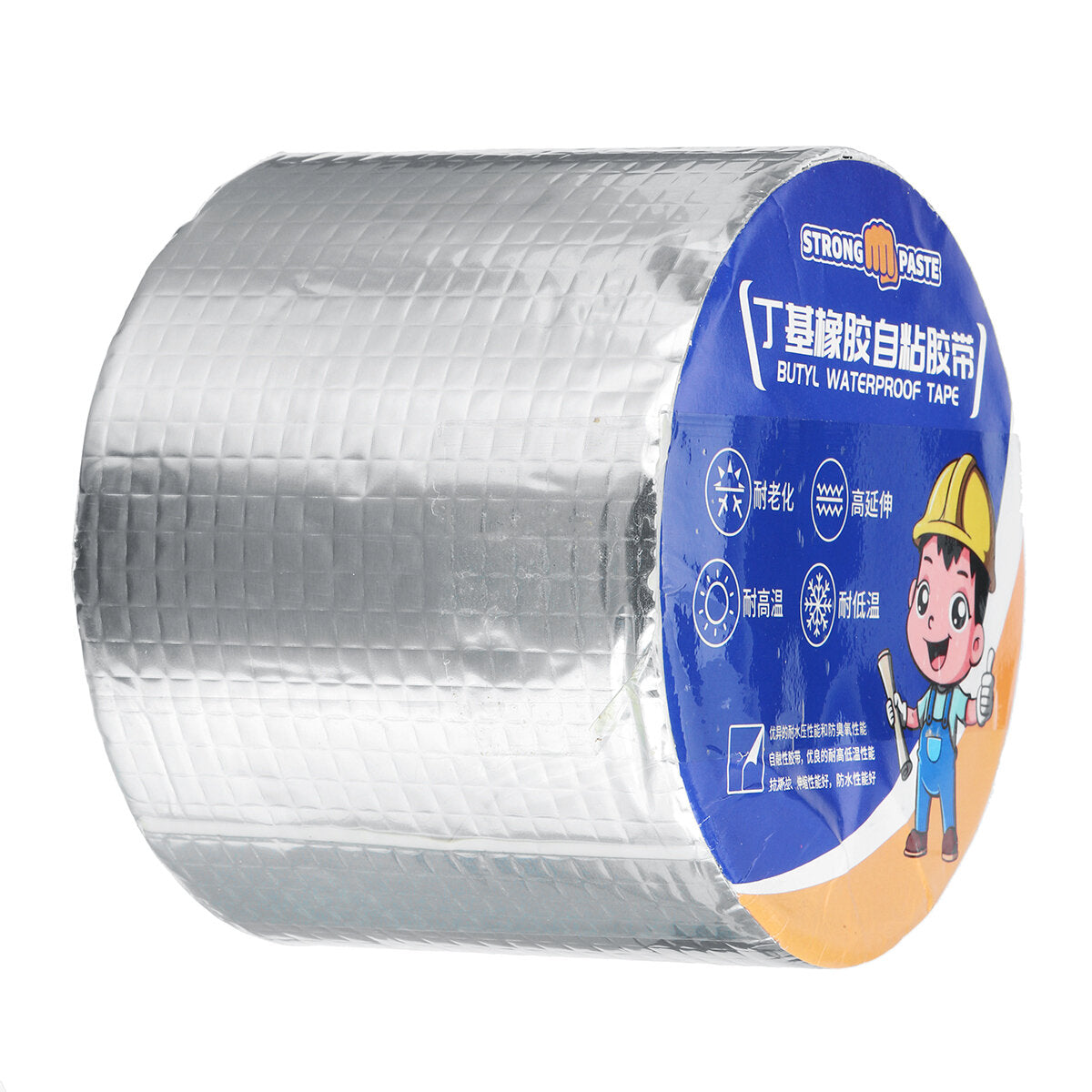aluminiumfolie butylrubbertape zelfklevende waterdichte thuisdakpijpreparatietape