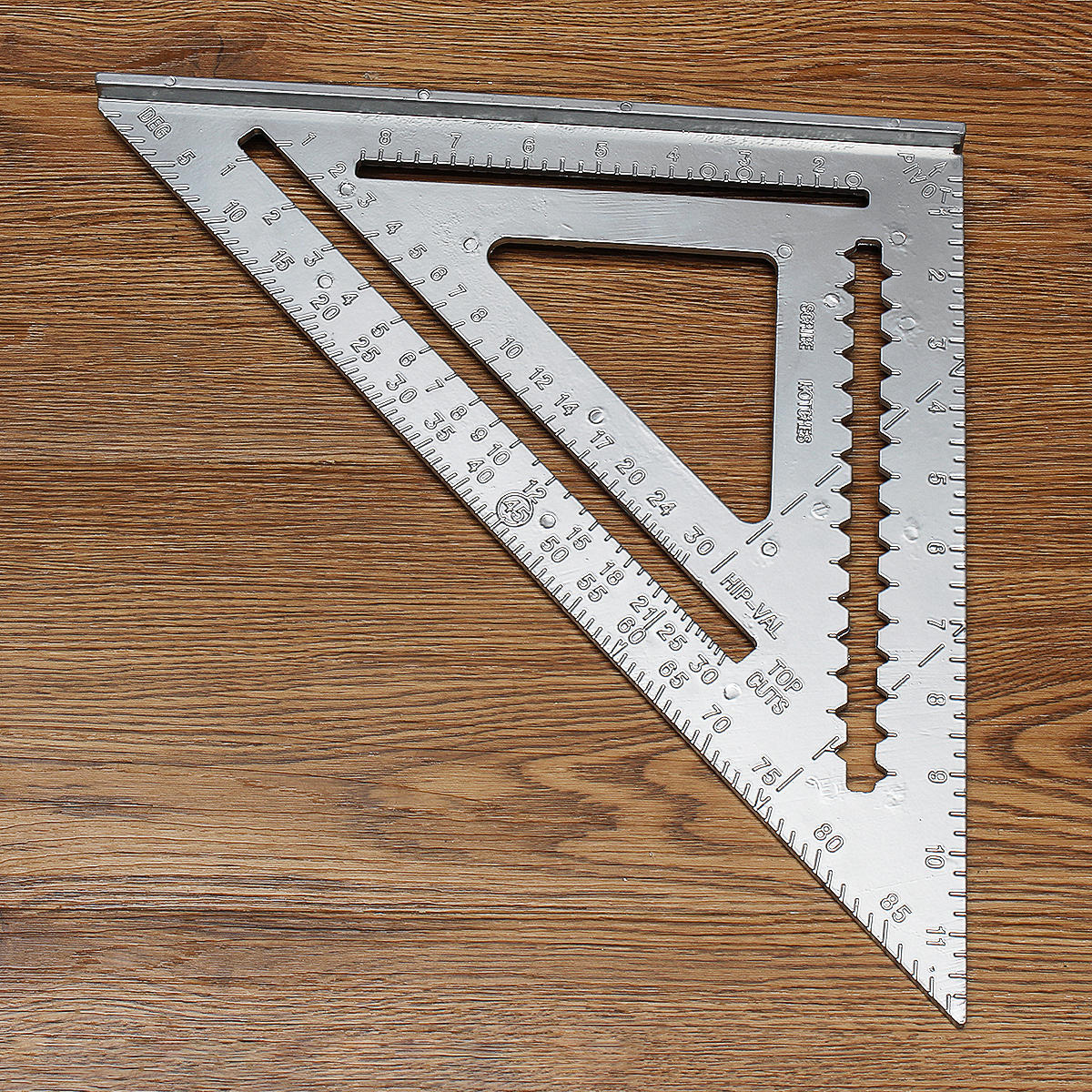 12 inch aluminium haakse driehoek liniaal gradenboog framing meetinstrumenten