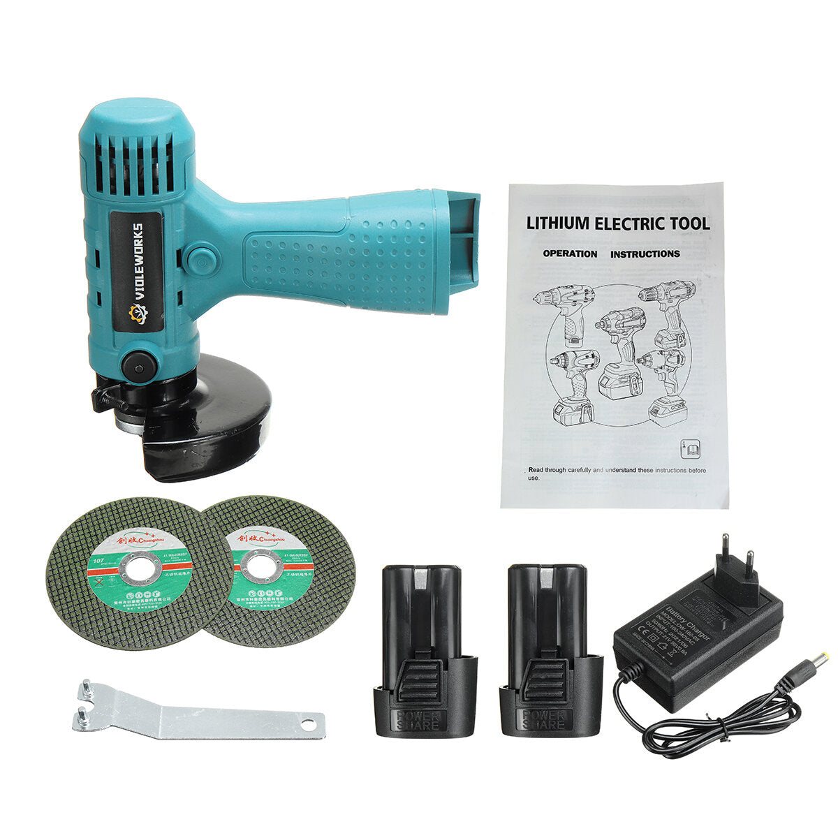 16.8v mini haakse slijper draadloze polijstmachine elektrisch gereedschap w / 1/2 batterij