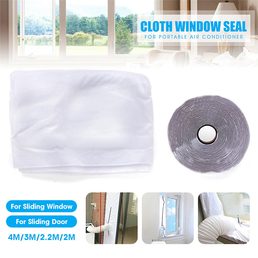raam schuifdeur afdichting doek luchtvergrendeling met plakband voor draagbare airconditioners