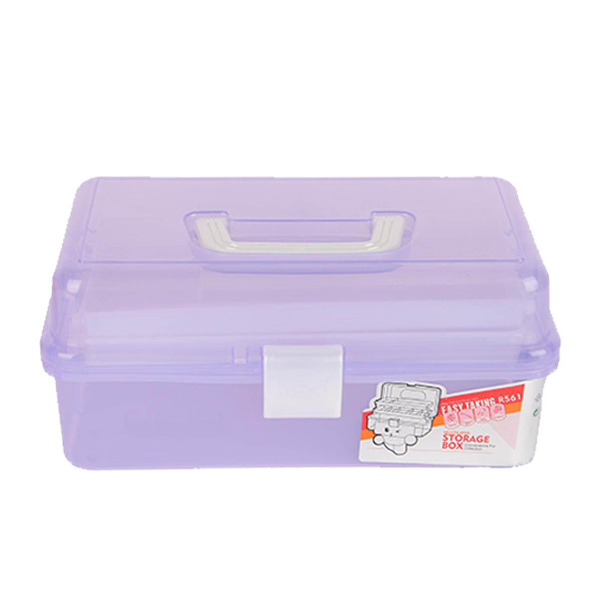 doorzichtige plastic craft make-up organizer sieraden opbergvak gereedschap box case