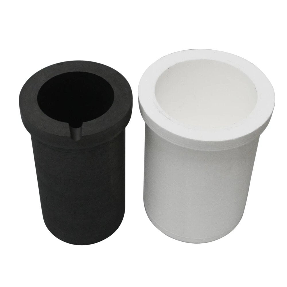 1 stuks zwart/wit hoge zuiverheid smelten grafiet smeltkroes cup mold smeltweerstand voor goud en zilver 4kg metalen smelten gereedschap