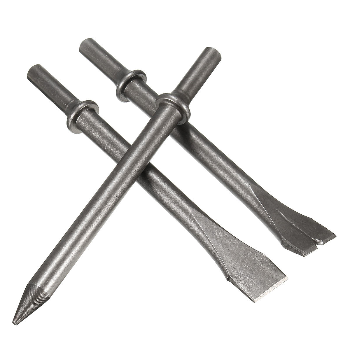 3 stuks 7 inch lengte luchthamers punch chipping beitel set ronde bar tool accessoire: