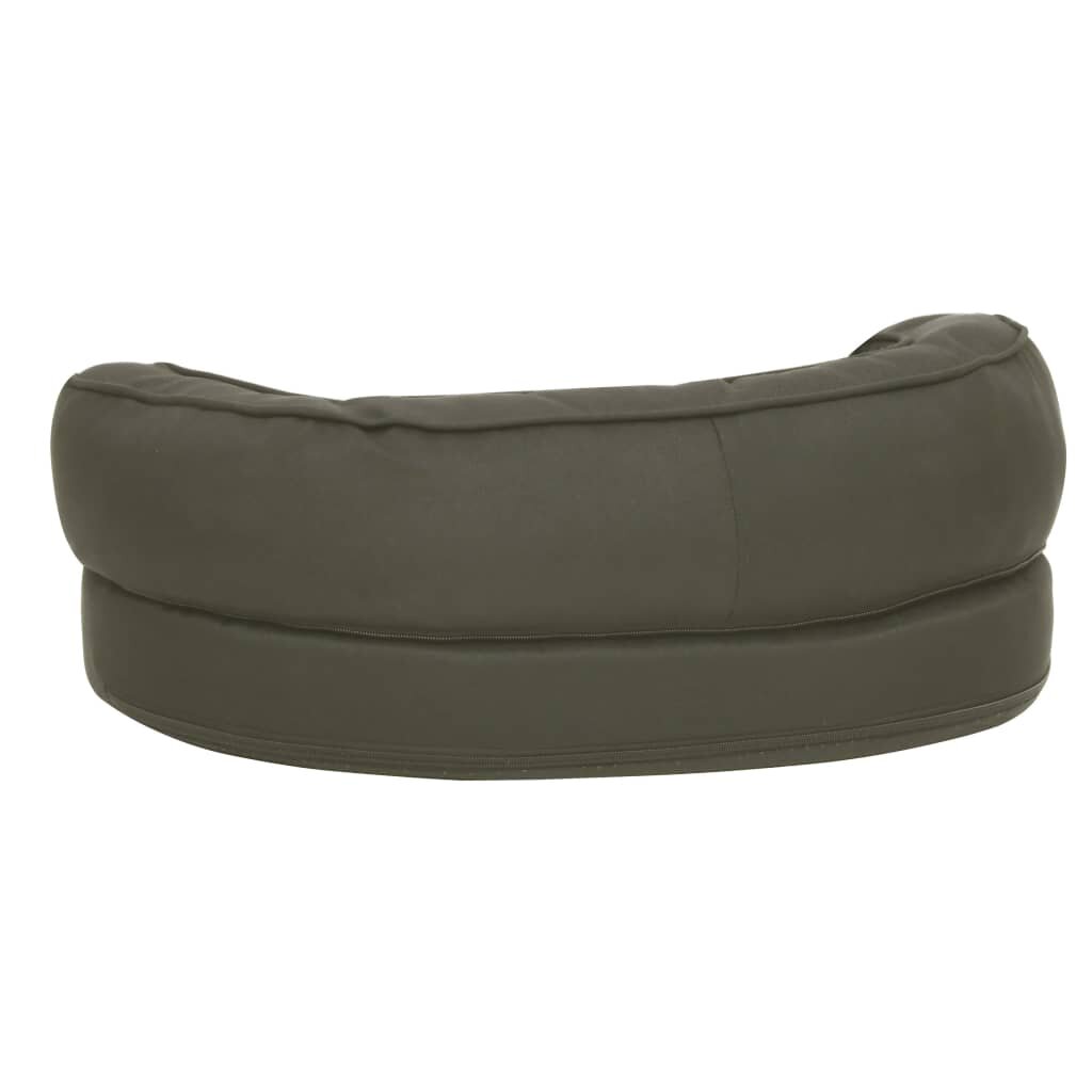 hondenmand ergonomisch linnen look 60x42 cm donkergrijs