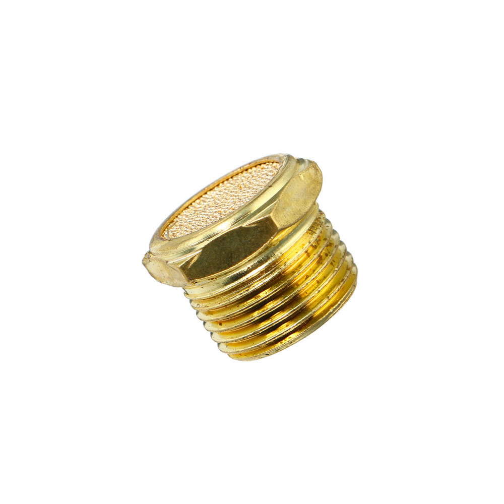 pneumatische magneetventiel koperen uitlaat 1/8 1/4 3/8 inch platte kop uitlaat uitlaatventiel