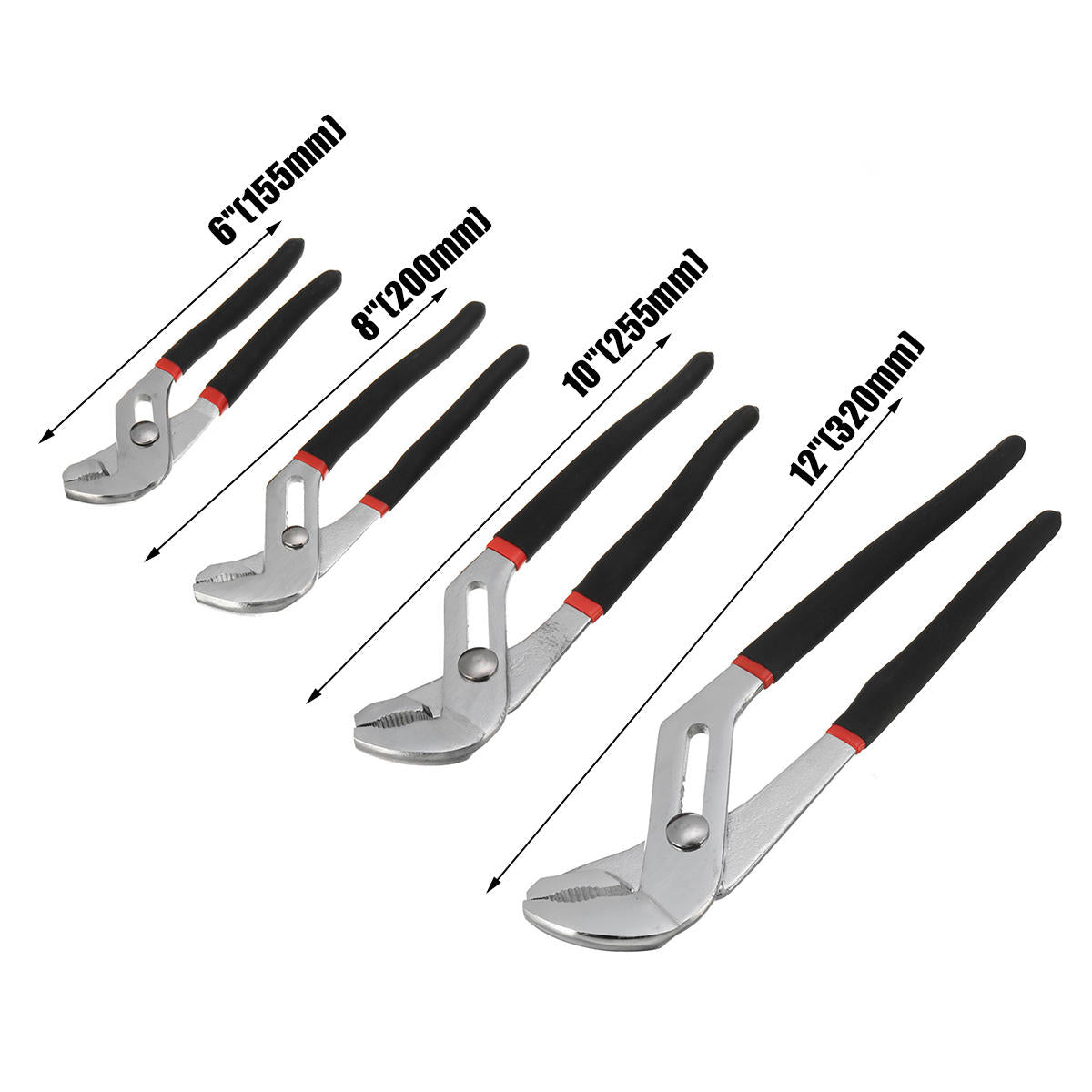 6/8/10/12 inch waterpomptang loodgieters slanke kaak pijpsleutel grips multifunctioneel