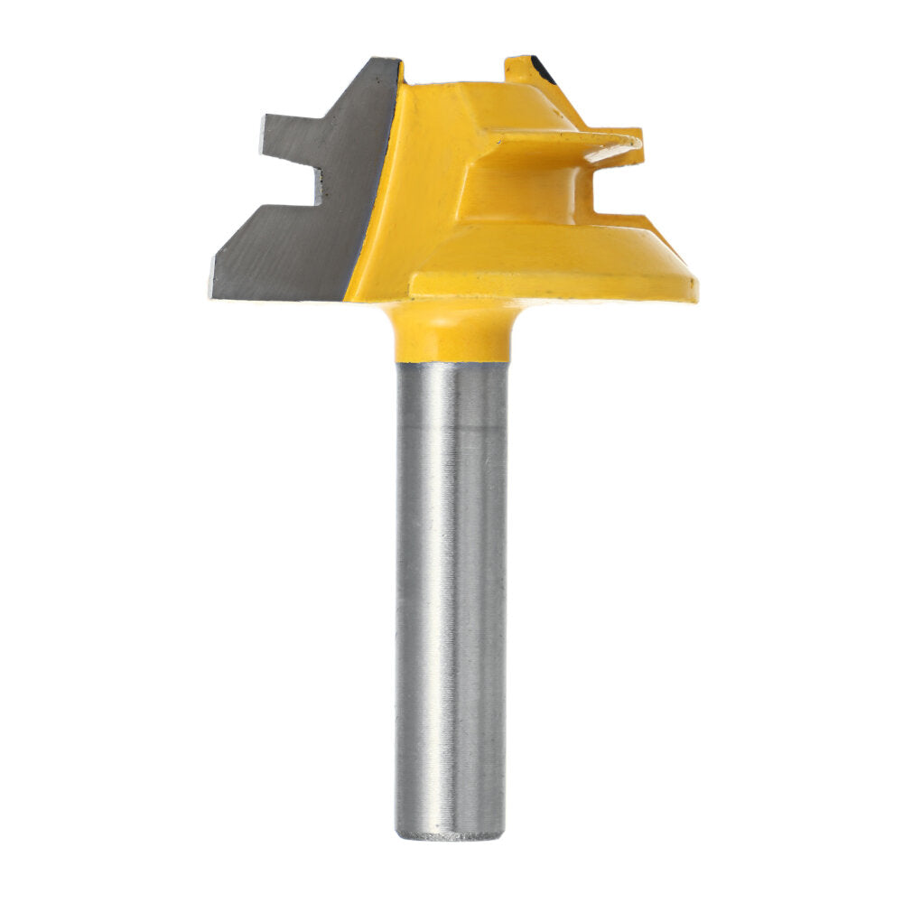 1/4 inch 6.35 / 8mm schacht 45 graden lock mitre router bit tenon frees houtbewerking tool voor hout gereedschap