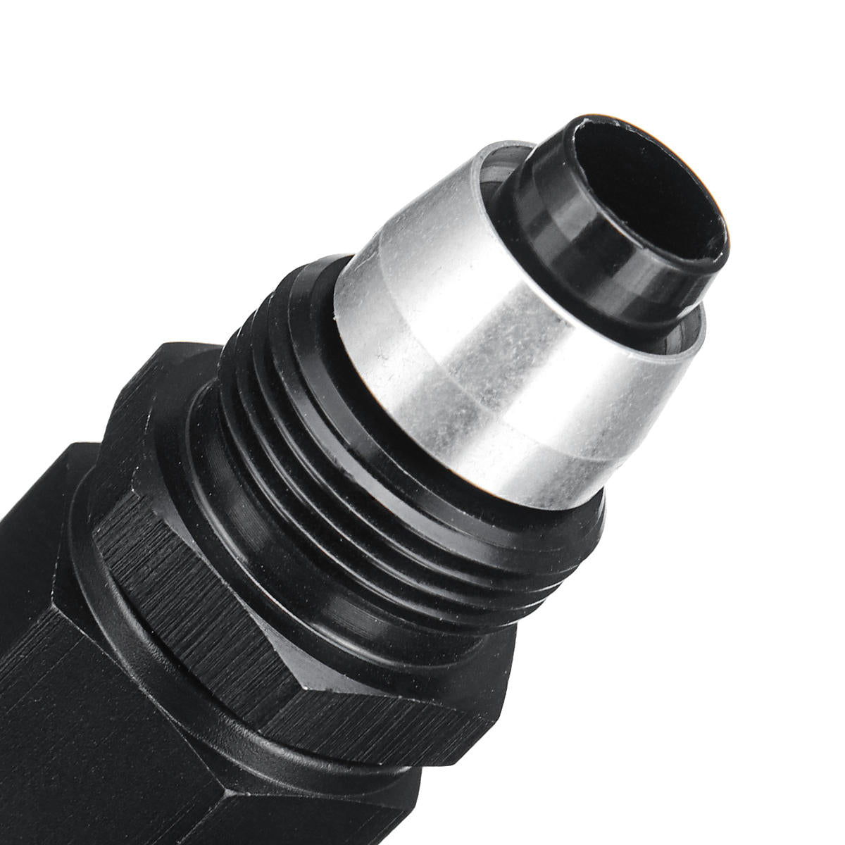 an-6 rechte stealth zwarte brandstofslangleidingen fittingen an6 connector