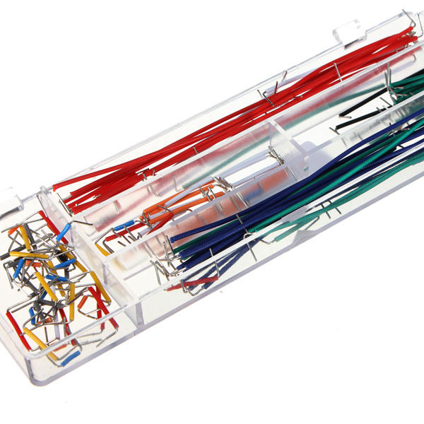 5 x 140 stuks u-vorm solderless breadboard jumper kabel dupont wire shield