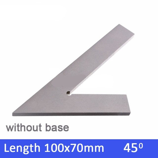 100 * 70 mm 120 * 80 mm 150 * 100200 * 130 mm 45 graden vierkante liniaal hoekmeter met brede basis staal 45 graden industrieel probeer machinist vierkant met basis
