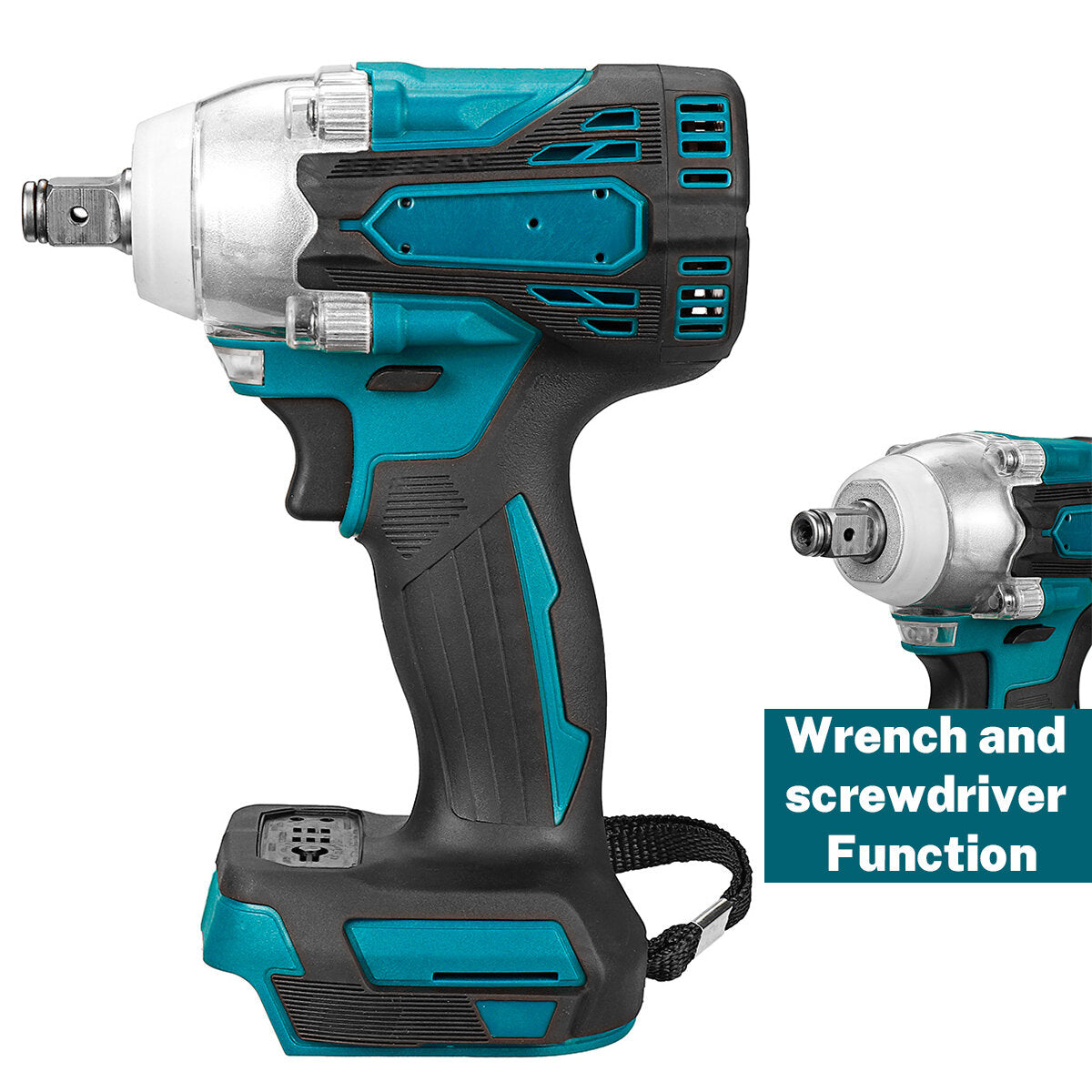 12.5mm draadloze borstelloze slagmoersleutel boor drive schroevendraaier power tool voor makita 18v batterij 18