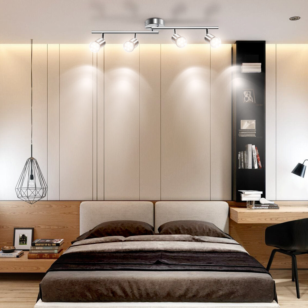 4-weg led-plafondspots die passen bij gu10-lampdownlight badkamerspotlamp