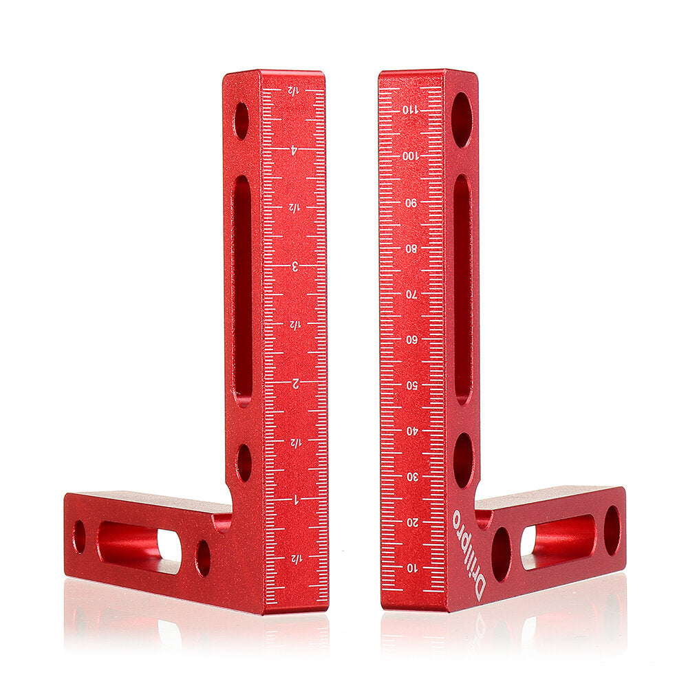 dp-wd3 2-delig houtbewerking precisieklemmen vierkant l-vorm hulparmatuur machinist vierkant met metrisch en inch sacle haakse positionering liniaalklem