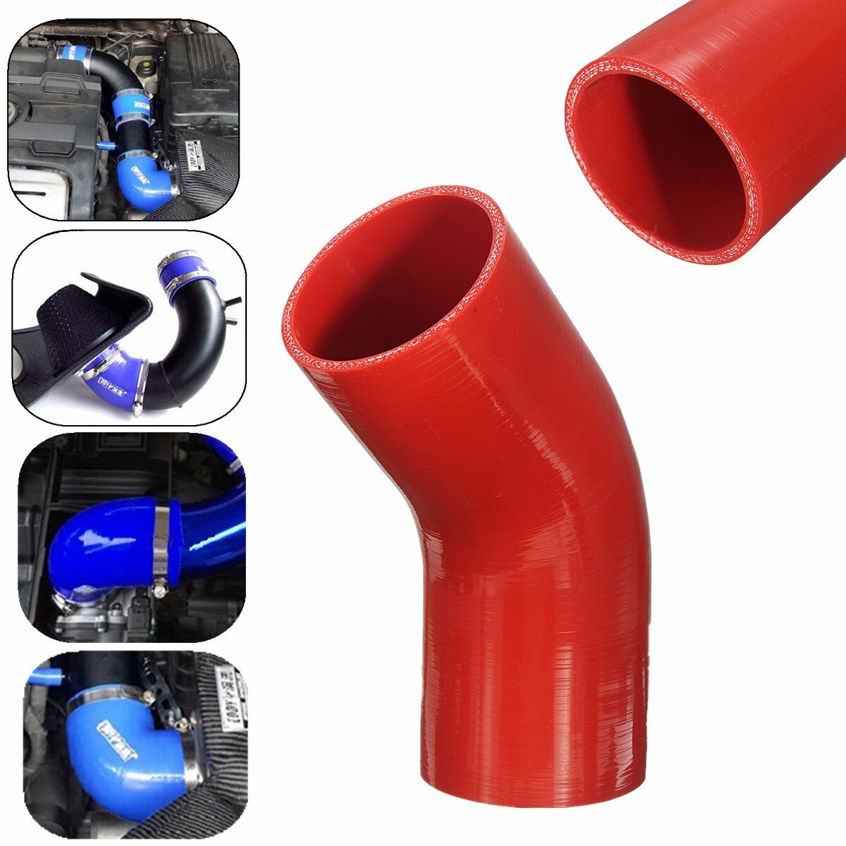 id54mm siliconen buis 100 mm lengte siliconen vacuümslang slang turbo koelvloeistof buis: