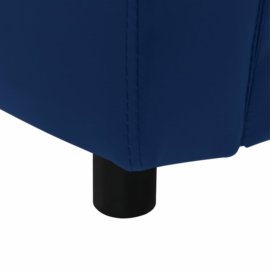 hondenbank 67x41x39 cm kunstleer blauw
