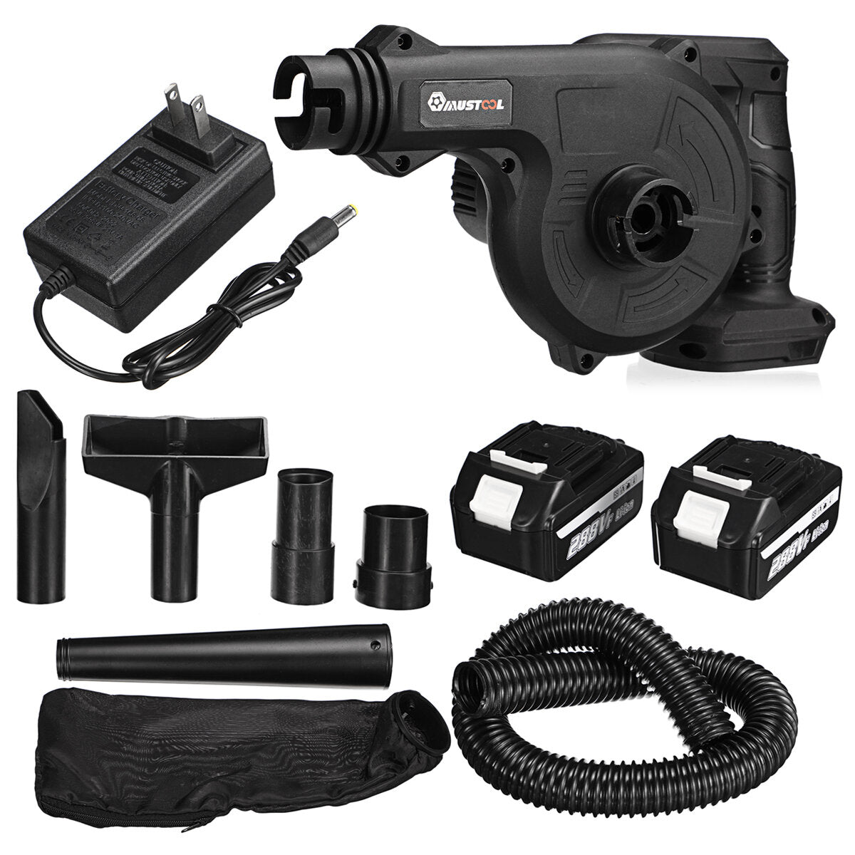 2-in-1 elektrische luchtblazer 1500w 20000rpm stofzuiger handheld blaasmachine