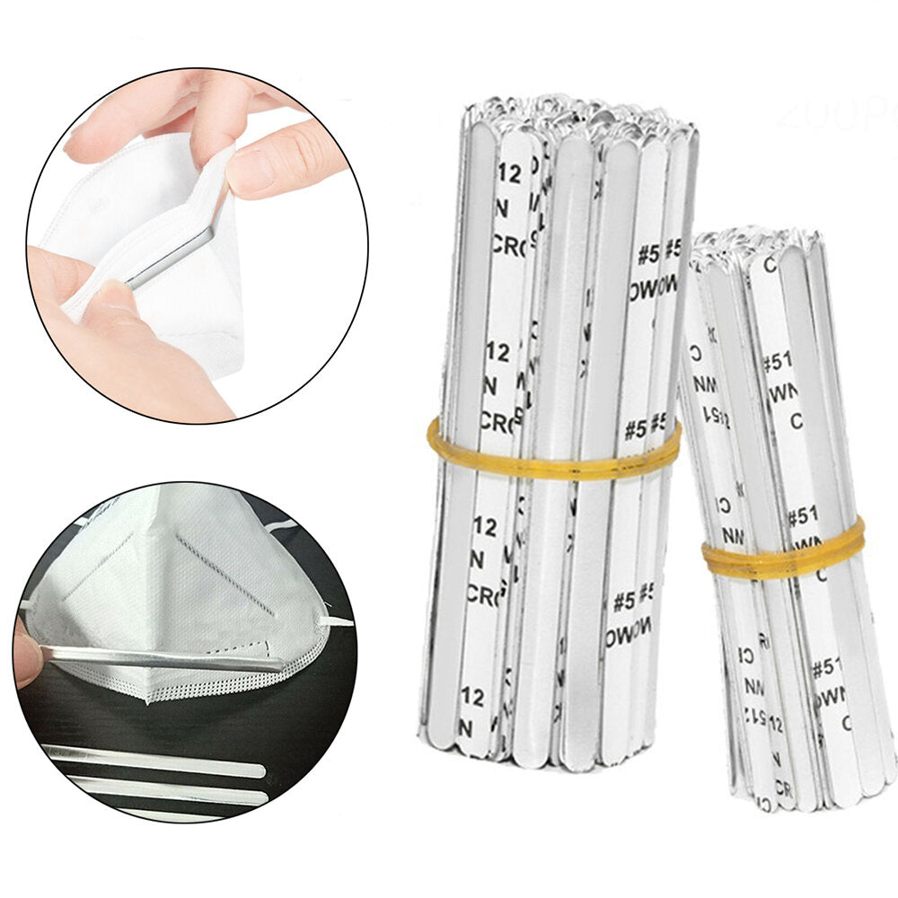 500 stuks neusbrug strip clip gezichtsmasker dhz materiaal zelfklevend platte aluminium gereedschap