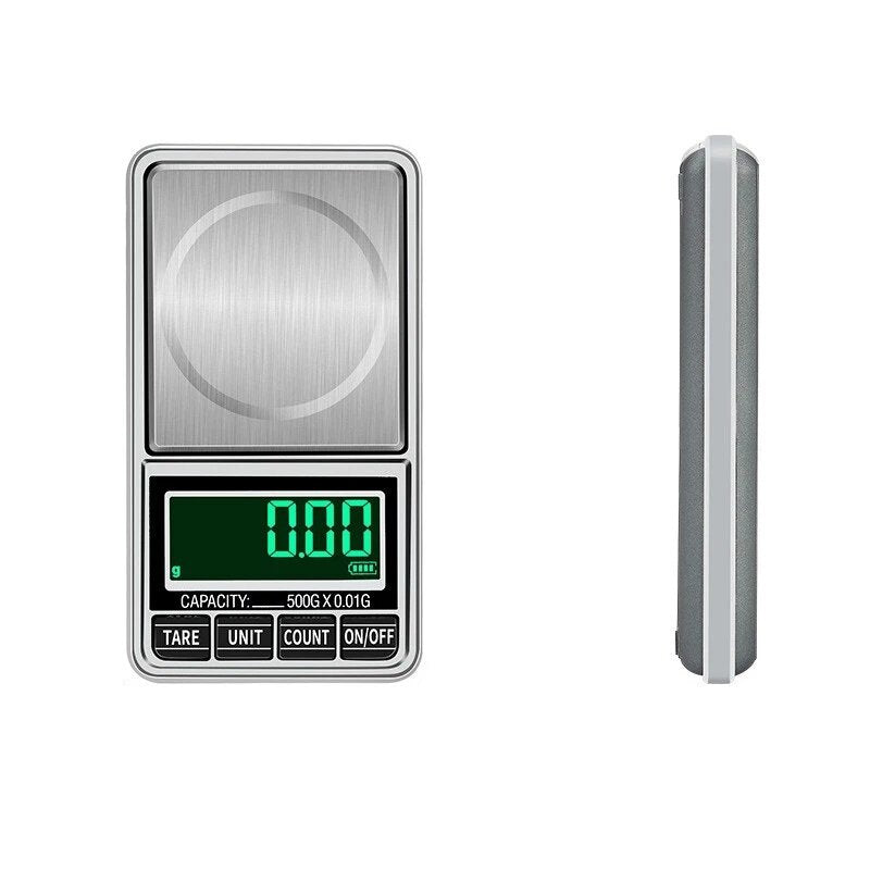 mini groene backling 0.01g pocket digitale weegschalen voor goud bijoux sterling sieraden gewicht balans gram elektronische weegschaal