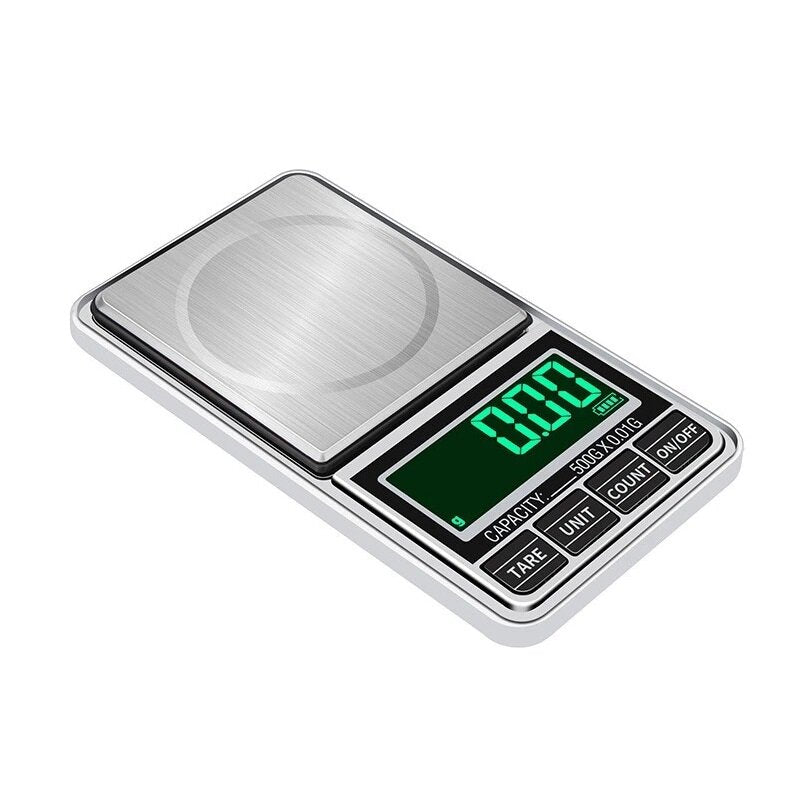 mini groene backling 0.01g pocket digitale weegschalen voor goud bijoux sterling sieraden gewicht balans gram elektronische weegschaal