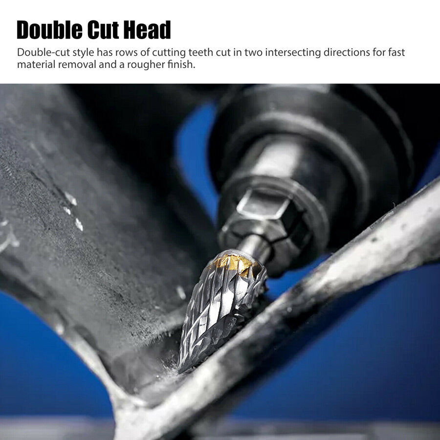 hardmetalen freesset compatibel met dremel 1/8 schacht 20 stuks stiftslijper rotary tool rasp houtsnijwerk bits accessoires