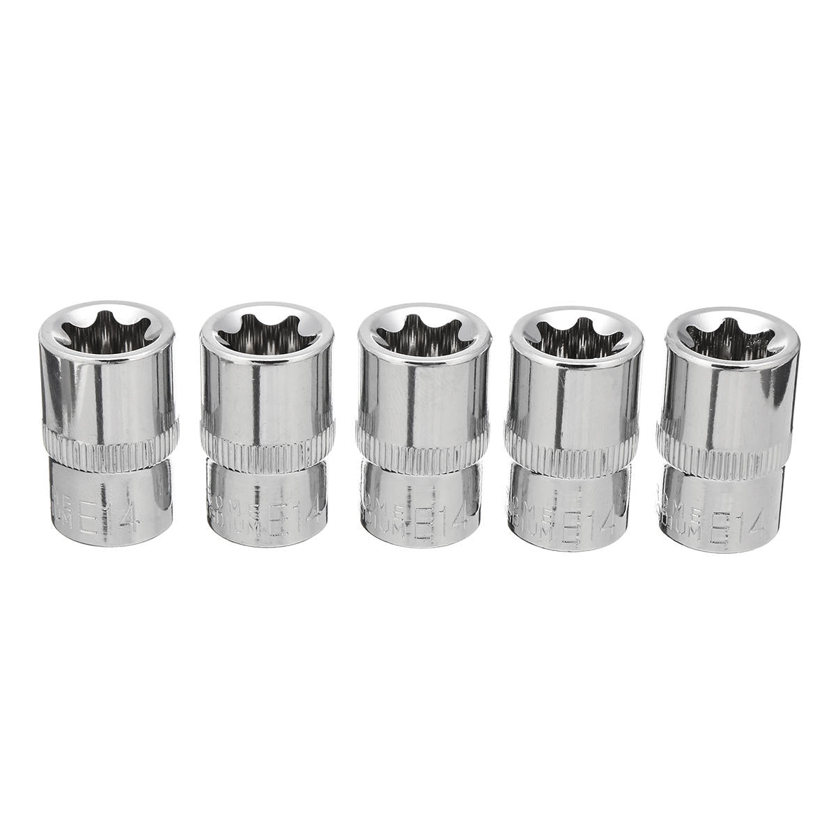 5 stuks 3/8 inch driver socket set e star socket metaalbewerking huishoudelijke wrench sockets