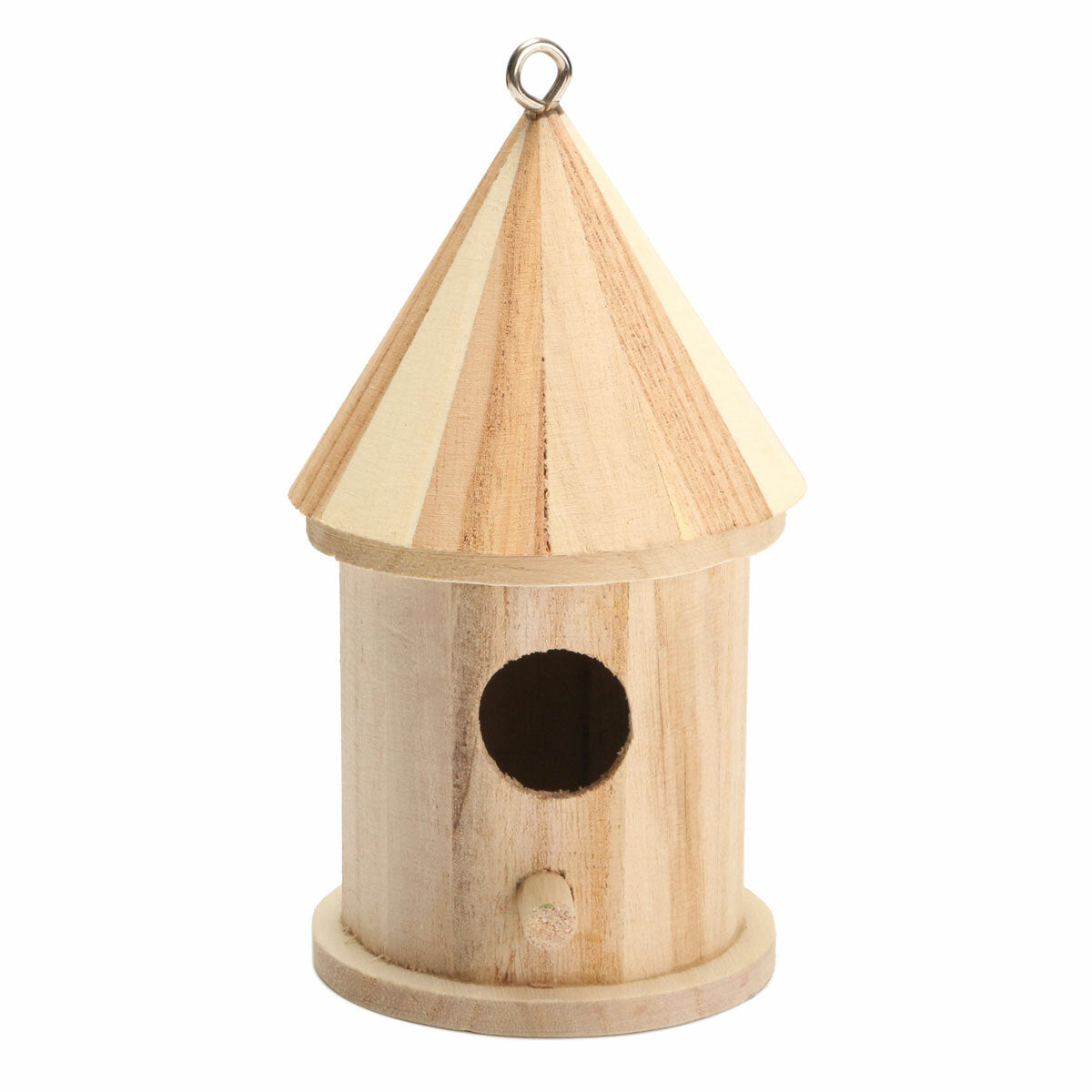 hout houten vogelhuis vogelhuis schuur tuin yard opknoping decor 16x7.8cm