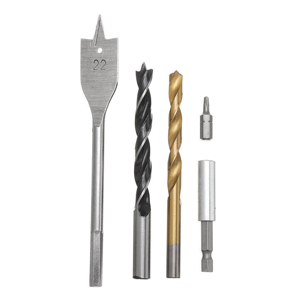 31-delige titanium gecoate gatenzaag-snijset 1/4 inch zeskantschacht magnetische drijfstang schroevendraaierbitsenset