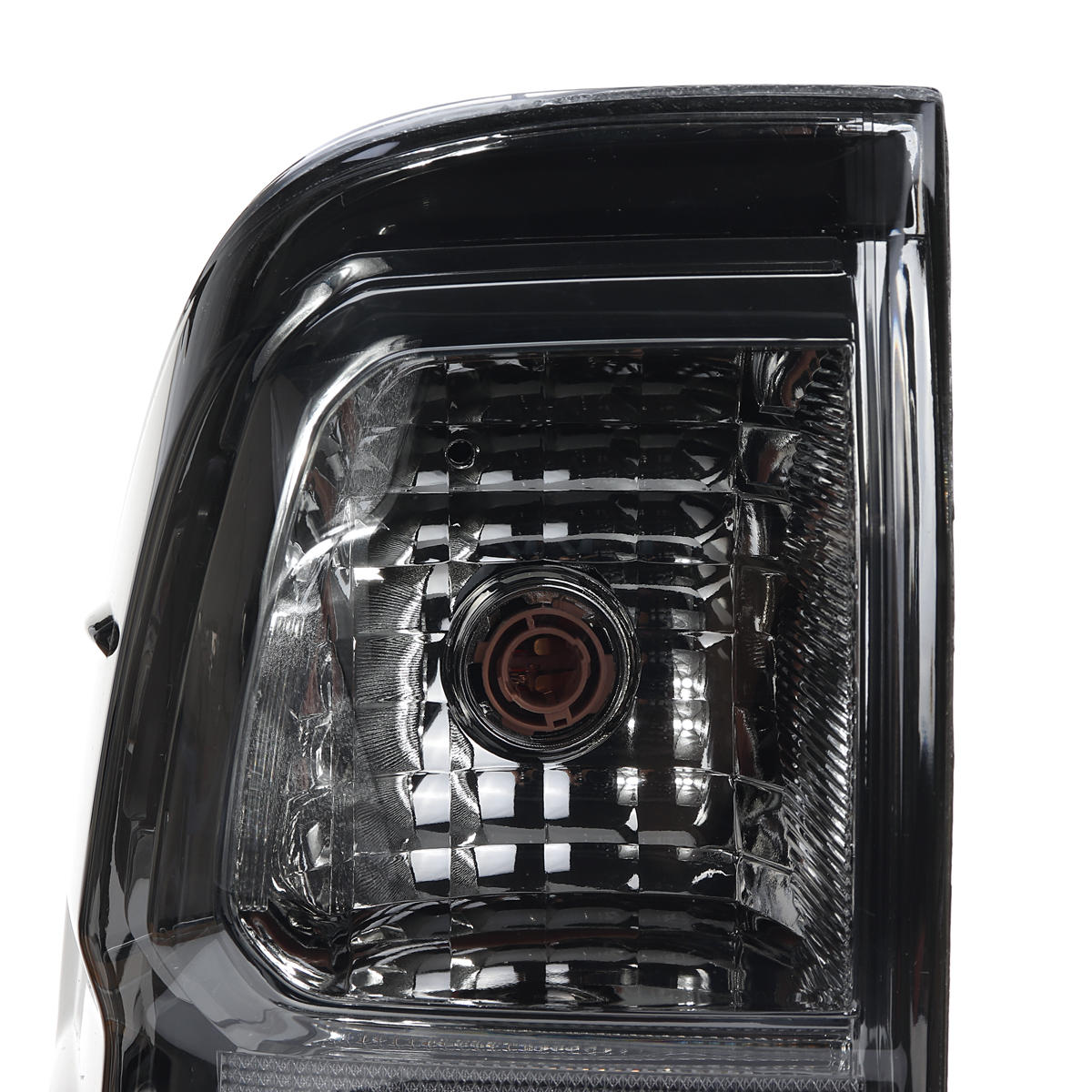 auto achter links / rechts staart remlicht montage met bedrading rook zwart voor toyota hilux revo 2015-up