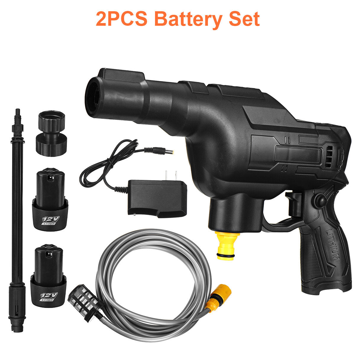 12v draadloze elektrische hogedrukreiniger draagbare auto wasmachine patio auto cleaner