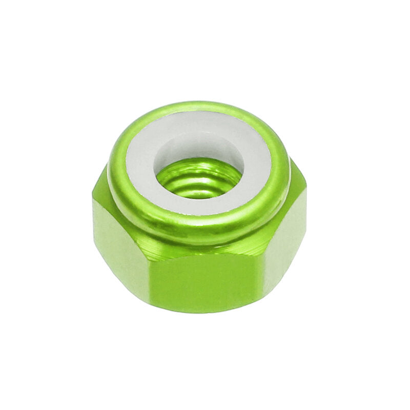 m3an1 10 stuks m3 moer zelfborgend nylon zeskantmoer aluminiumlegering multicolor