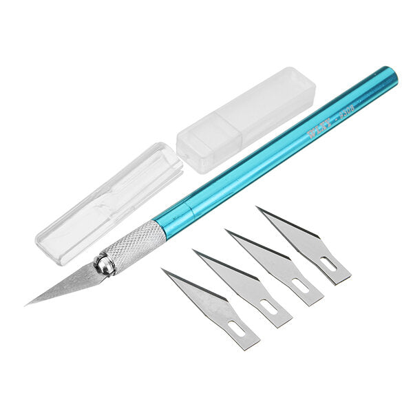 metalen handvat hobby cutter craft met 6-delige mes snijgereedschap