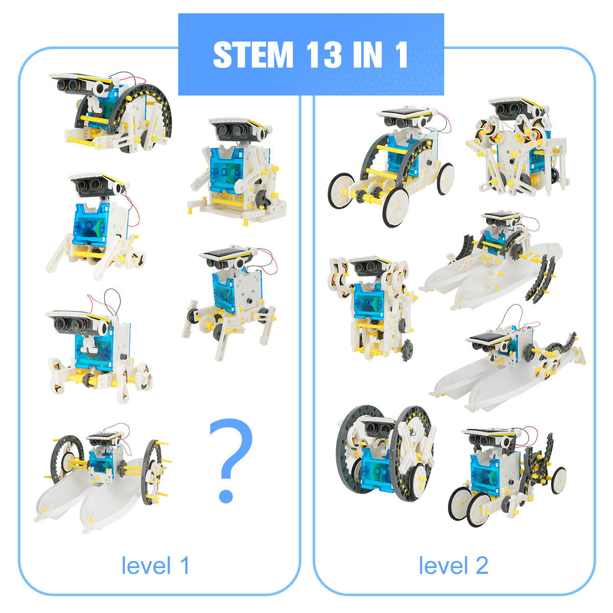 13 in 1 solar robot stem toys robot kit voor educatief wetenschap speelgoed leren wetenschapsexperimenten model kits: