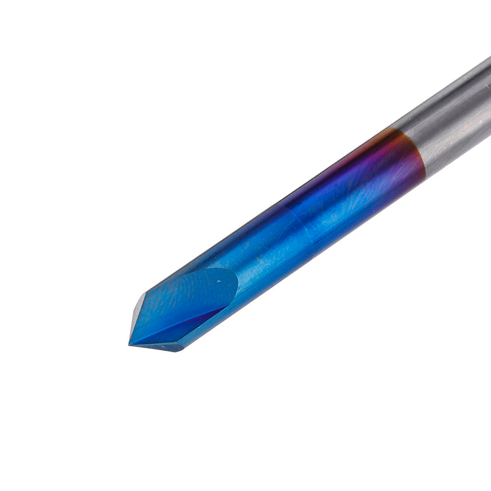 2-12mm 90 graden nano blauw gecoate afschuining molen 2 fluiten cnc frees verzinkboor