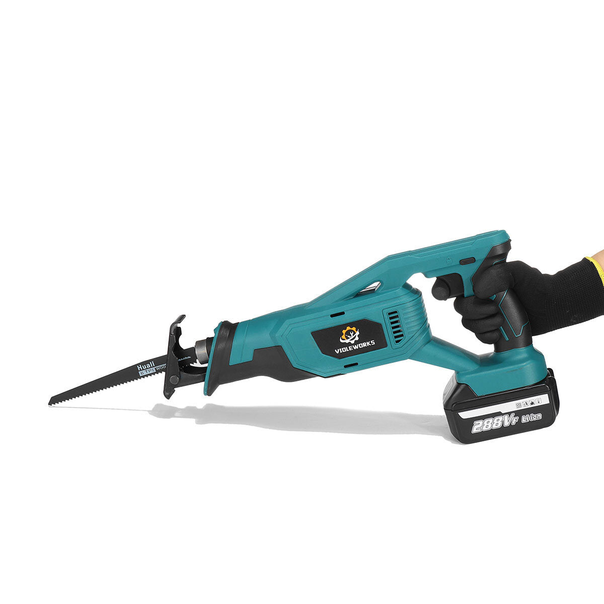 288vf 18v accu reciprozaag 4 bladen houtbewerking snijgereedschap w/1/2 stuks batterij voor 18v batterij