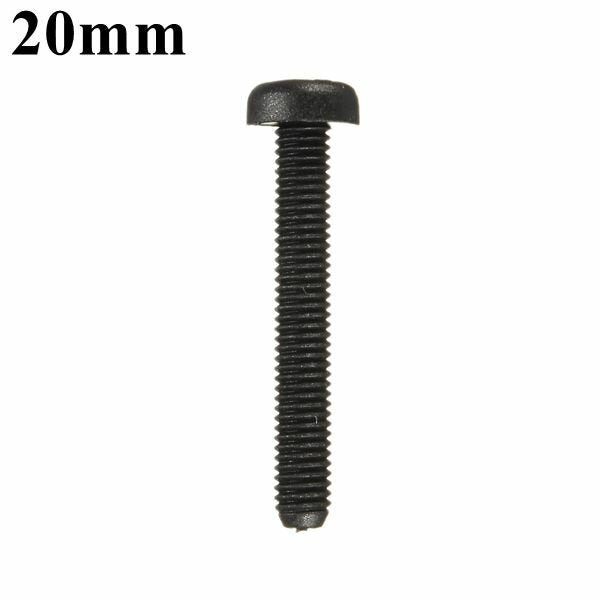 m3nh4 m3 nylon schroefbout zwart ronde phillips-schroefmoer nylon pcb-afstandhouderassortiment 5-25 mm 20st