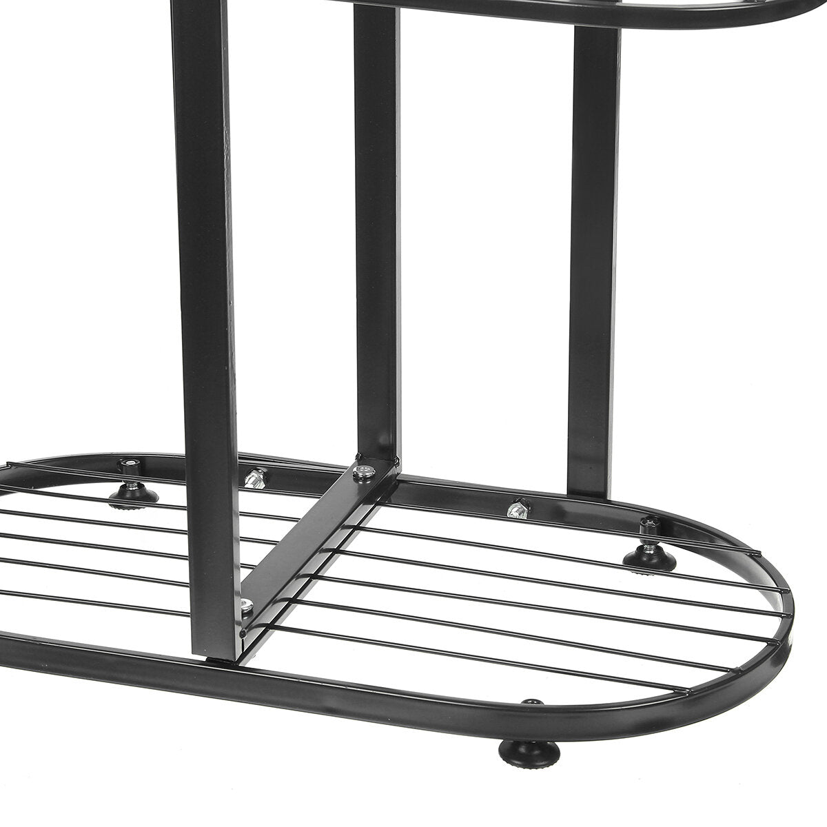 4 banden metalen plantenstandaard display plank huis tuin ornamenten binnen / buiten