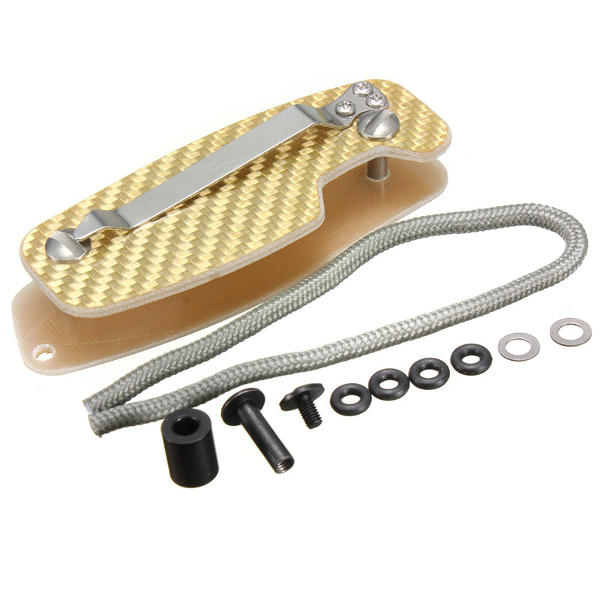 koolstofvezel lichtgewicht zak sleutelhanger dhz sleutel clip opslag edc tool
