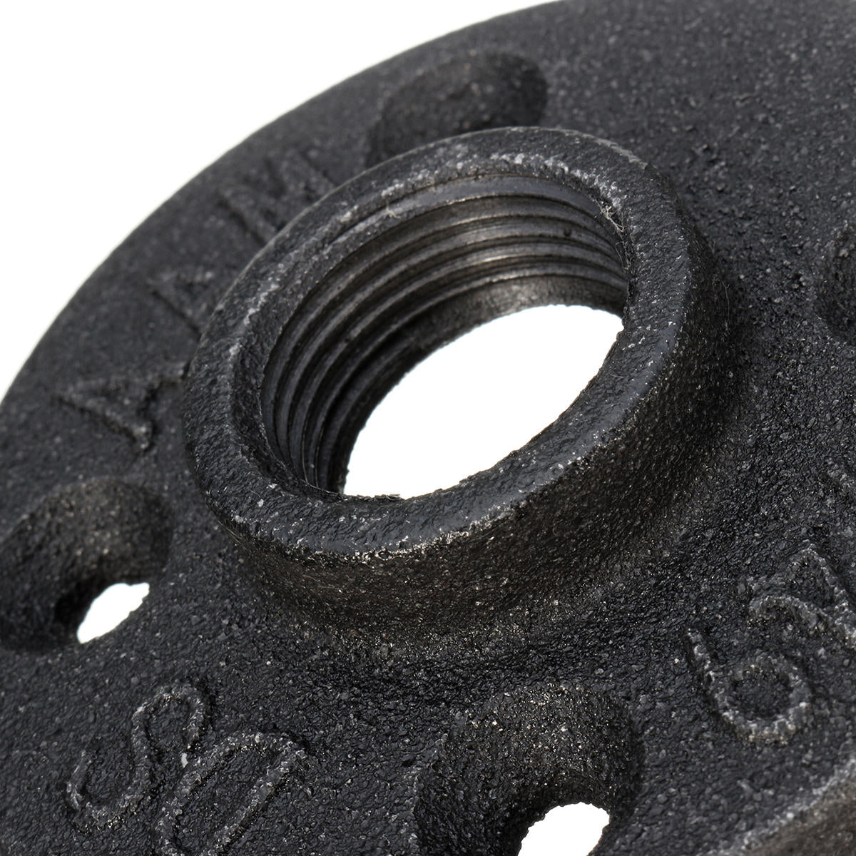 dn 15/20/25 zwarte flens ijzeren pijp vloer fitting sanitair schroefdraad vier gaten flens