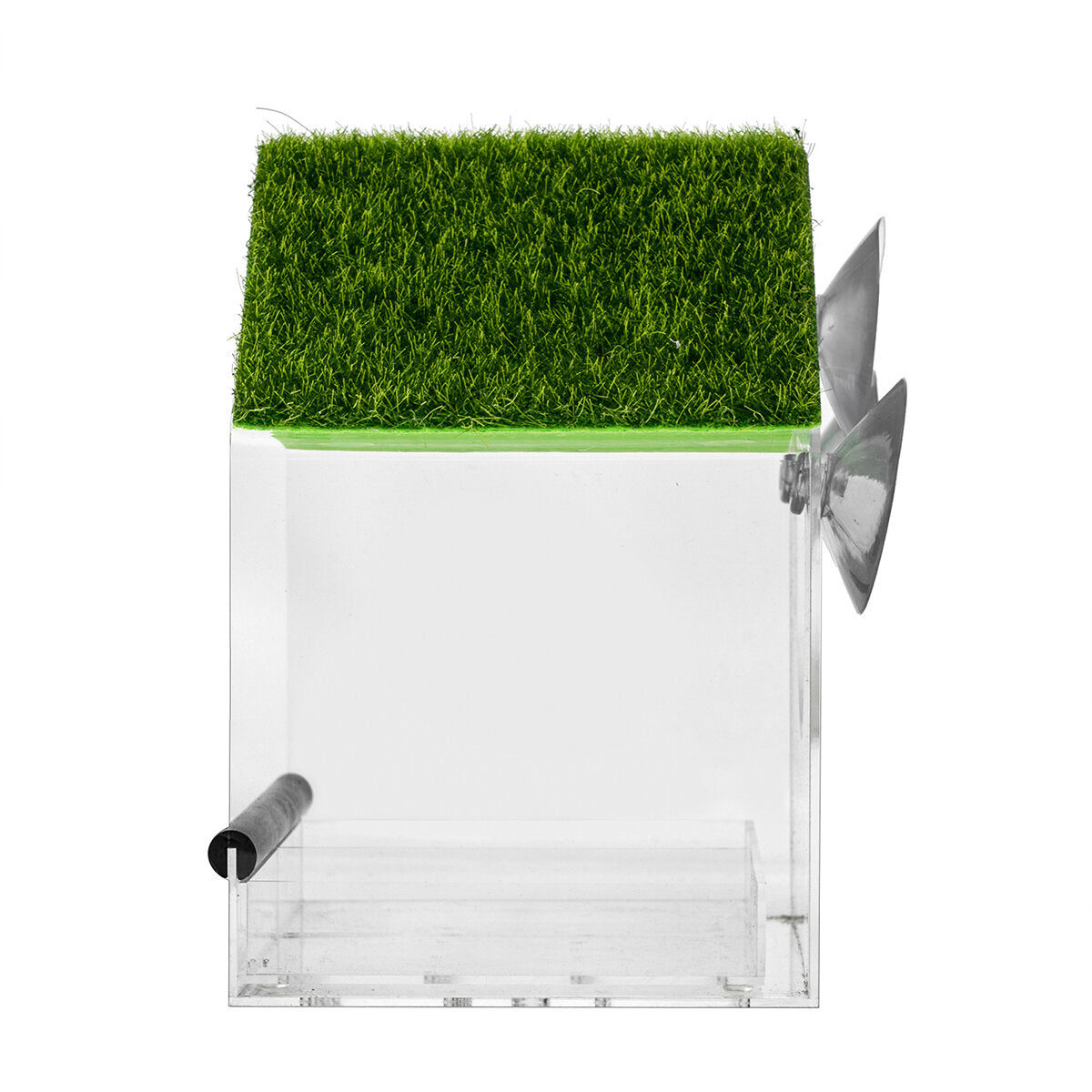 plastic clear pet bird seed food feeder voor papegaai valkparkiet kanarievink 20cm