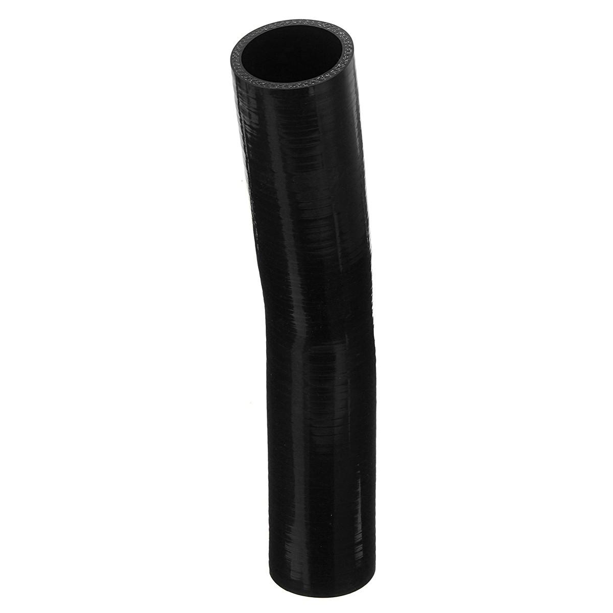 150 mm zwarte siliconen slang rubber 15 graden elleboogbochtslang luchtwaterkoelvloeistof joiner pipe tube