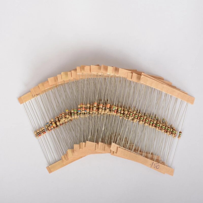 300 stuks 30values 10ω-1mω 1/2w 5% carbon film metaal weerstanden assortiment kit