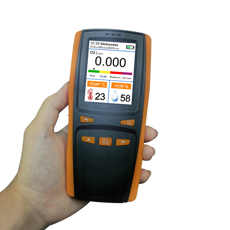 draagbare ozonanalysator multifunctionele o₃ ozonmeter intelligente sensor luchtkwaliteitsvervuilingsmonitor
