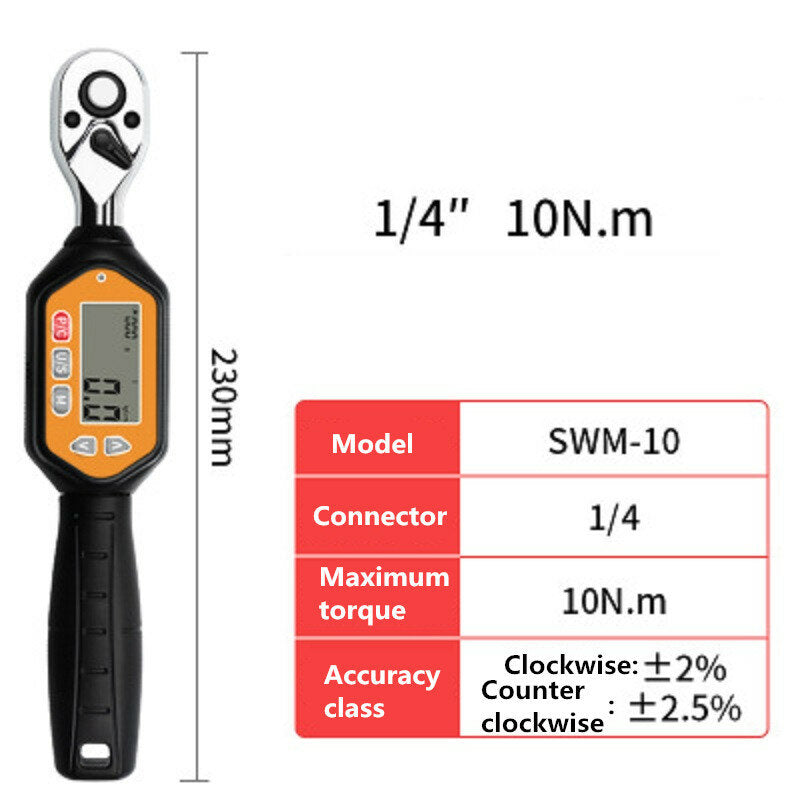 digitale momentsleutel elektrisch display multifunctioneel auto reparatie hoge precisie led indicator gemakkelijk afleesbaar antislip handvat