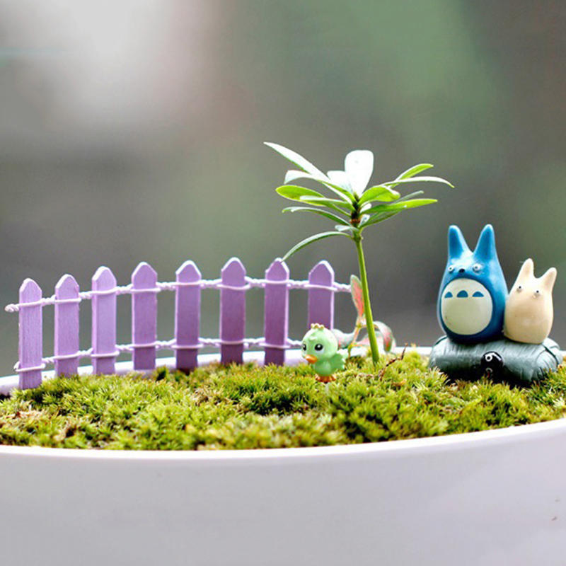 miniatuur kleine houten hek dhz fairy garden micro poppenhuis plant pot decoraties bonsai terrarium ornament