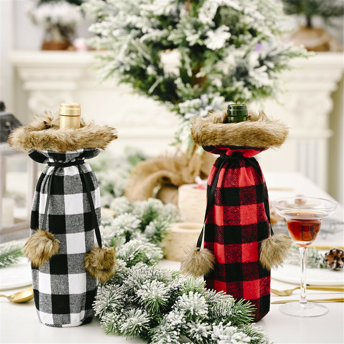 kerst trui winee fles kleding kraag & knoop jas ontwerp decoratieve fles mouw winee fles trui voor kerstcadeaus xmas feestdecoraties