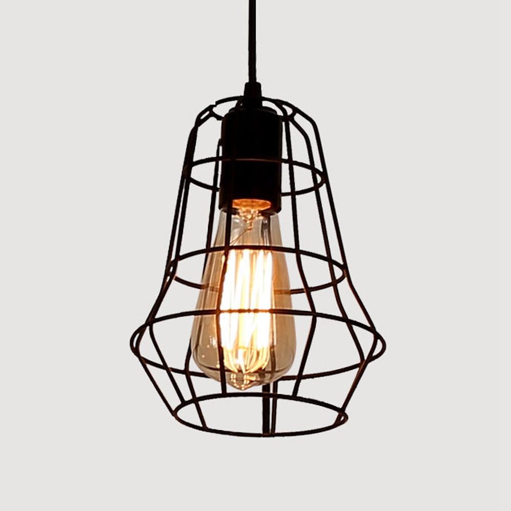retro nordic style e27 metalen hanglamp kooilamp voor bar koffiewinkel binnen opknoping lamp decor
